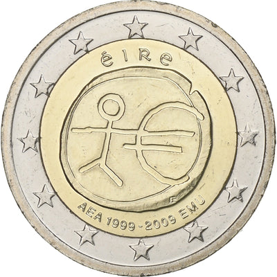 REPUBLIKA IRLANDII, 
            
               2 Euro, 
            
               10 ans de l'Euro