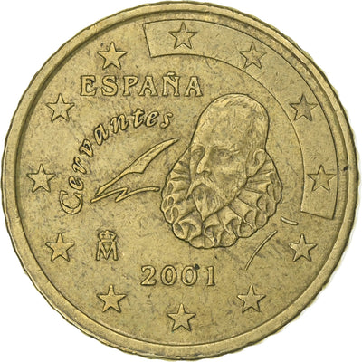 Hiszpania, 
            
               50 Euro Cent, 
            
               2001