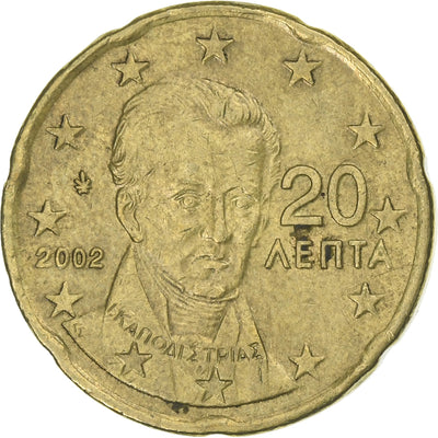 Grecja, 
            
               20 Euro Cent, 
            
               2002