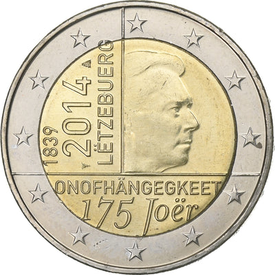 Luksemburg, 
            
               2 Euro, 
            
               175 Joer