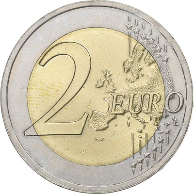 Łotwa, 
            
               2 Euro, 
            
               Cigogne