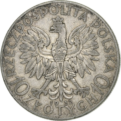 Polska, 
            
               10 Zlotych, 
            
               1932