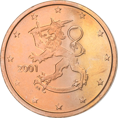 Finlandia, 
            
               2 Euro Cent, 
            
               2001