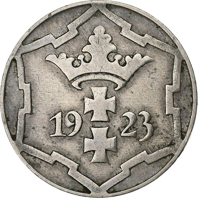 DANZIG, 
            
               10 Pfennig, 
            
               1923