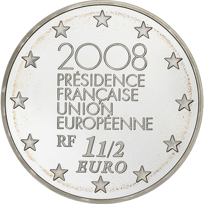 Francja, 
            
               1 1/2 Euro, 
            
               présidence de l'UE