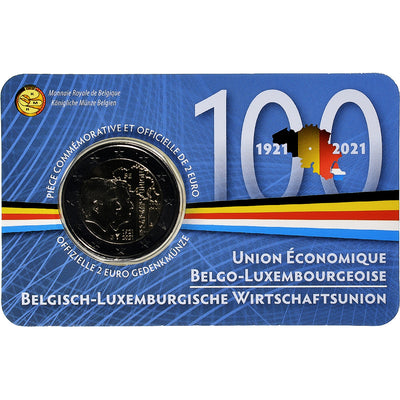 Belgia, 
            
               2 Euro, 
            
               Belgium-Luxembourg economic union