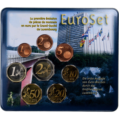 Luksemburg, 
            
               Set 1 ct. - 2 Euro, 
            
               Coin card.FDC