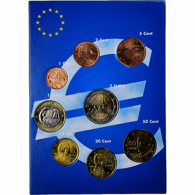 Grecja, 
            
               Set 1 ct. - 2 Euro, 
            
               euro set