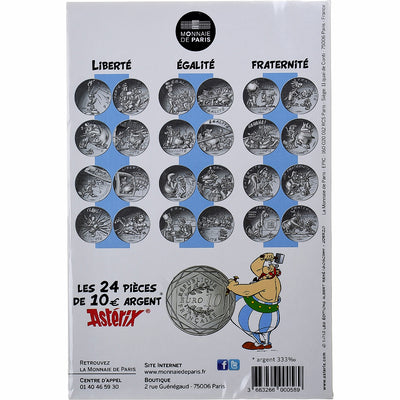 Francja, 
            
               10 Euro, 
            
               Astérix Fraternité (Astérix et les Normands)