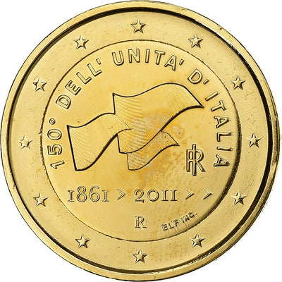 Włochy, 
            
               2 Euro, 
            
               150th Anniversary - Italian Unification