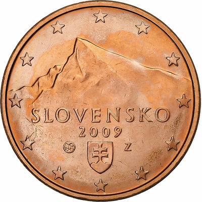 Słowacja, 
            
               5 Euro Cent, 
            
               2009