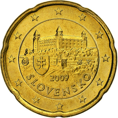 Słowacja, 
            
               20 Euro Cent, 
            
               2009