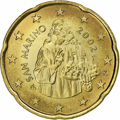 San Marino, 
            
               20 Euro Cent, 
            
               2002