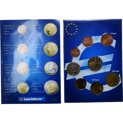 Grecja, 
            
               Set 1 ct. - 2 Euro, 
            
               2002