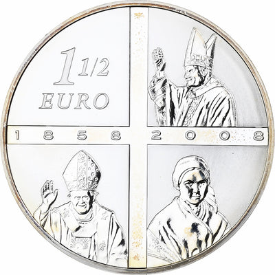 Francja, 
            
               1-1/2 Euro, 
            
               Lourdes