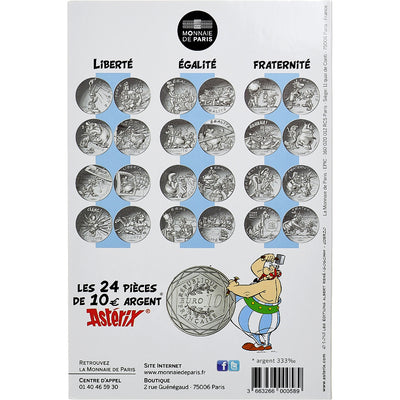 Francja, 
            
               10 Euro, 
            
               Astérix Fraternité (Astérix chez les Helvètes)