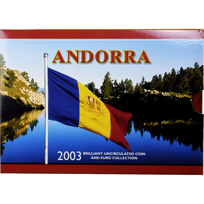 Andorra, 
            
               Set 1c. to 1€, 
            
               BU