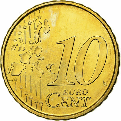 Hiszpania, 
            
               10 Euro Cent, 
            
               BU