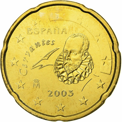 Hiszpania, 
            
               20 Euro Cent, 
            
               BU