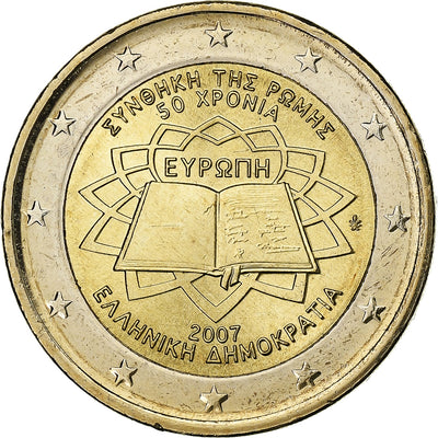 Grecja, 
            
               2 Euro, 
            
               Traité de Rome