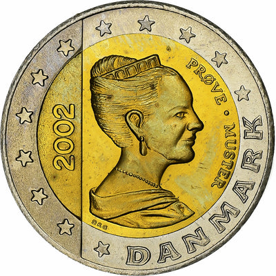 Dania, 
            
               Margrethe II, 
            
               2 Euro