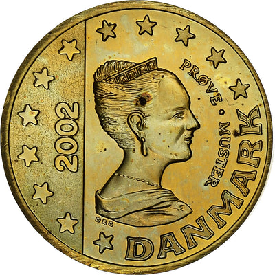 Dania, 
            
               Margrethe II, 
            
               10 Euro Cent