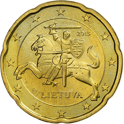 Litwa, 
            
               20 Euro Cent, 
            
               BU