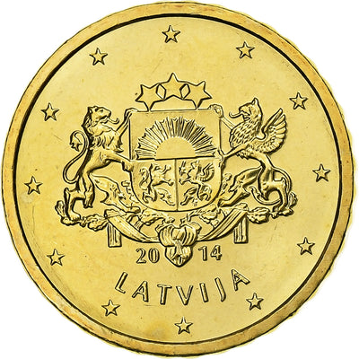 Łotwa, 
            
               10 Euro Cent, 
            
               BU