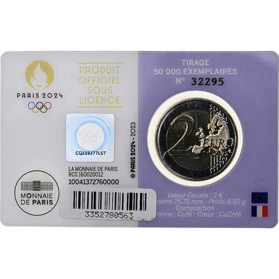 Francja, 
            
               2 Euro, 
            
               Olympic Games Paris 2024