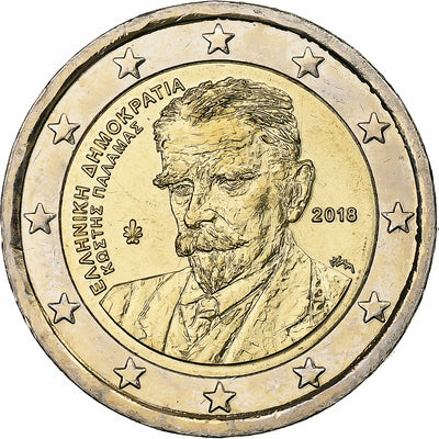 Grecja, 
            
               2 Euro, 
            
               Kostis Palamas