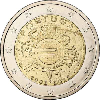 Portugal, 
            
               2 Euro, 
            
               Introduction de l'euro