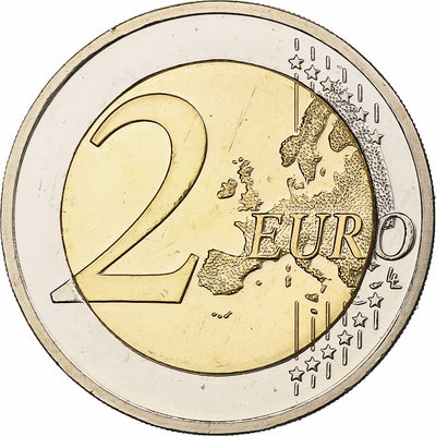 Łotwa, 
            
               2 Euro, 
            
               30 ans du drapeau de l'UE