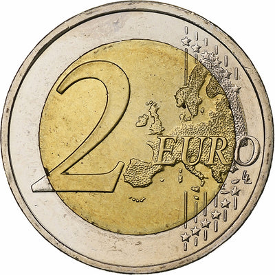 Grecja, 
            
               2 Euro, 
            
               Union économique et monétaire