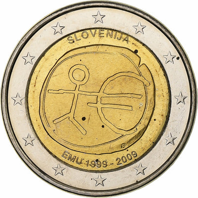 Słowenia, 
            
               2 Euro, 
            
               Union économique et monétaire