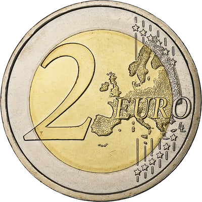 Portugal, 
            
               2 Euro, 
            
               100 République Portugaise