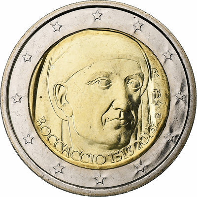 Włochy, 
            
               2 Euro, 
            
               Giovanni Boccaccio