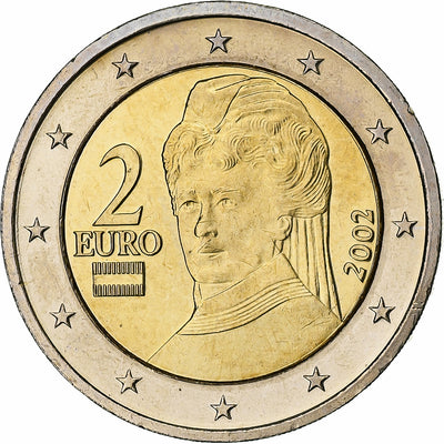 Austria, 
            
               2 Euro, 
            
               2002