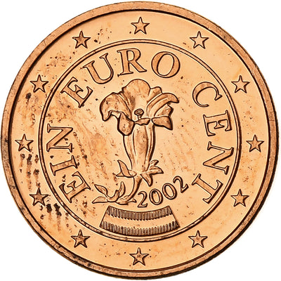 Austria, 
            
               Euro Cent, 
            
               2002