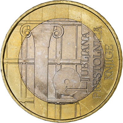 Słowenia, 
            
               3 Euro, 
            
               World Book Capital