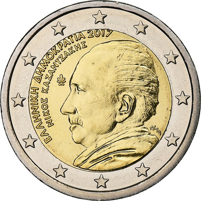 Grecja, 
            
               2 Euro, 
            
               Nikos Kazantzakis