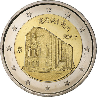 Hiszpania, 
            
               2 Euro, 
            
               Churches of Asturias