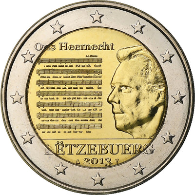 Luksemburg, 
            
               2 Euro, 
            
               National Anthem