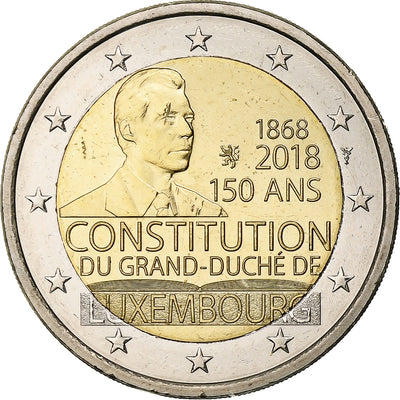 Luksemburg, 
            
               2 Euro, 
            
               Constitution du Luxembourg