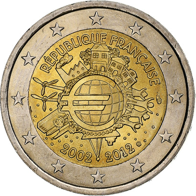 Francja, 
            
               2 Euro, 
            
               Introduction de l'euro