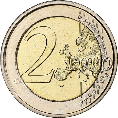 Belgia, 
            
               2 Euro, 
            
               30 ans du drapeau de l'UE