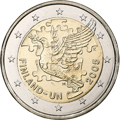 Finlandia, 
            
               2 Euro, 
            
               ONU