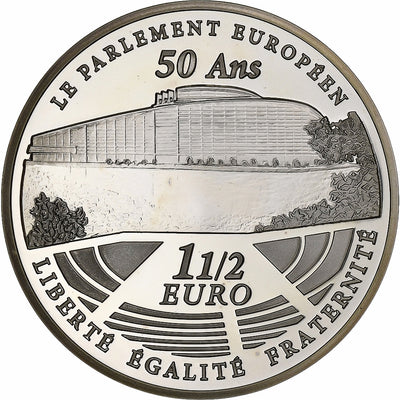 Francja, 
            
               1 1/2 Euro, 
            
               Parlement européen