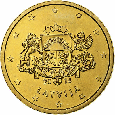 Łotwa, 
            
               50 Centimes, 
            
               2014