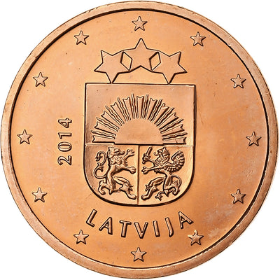 Łotwa, 
            
               5 Centimes, 
            
               2014