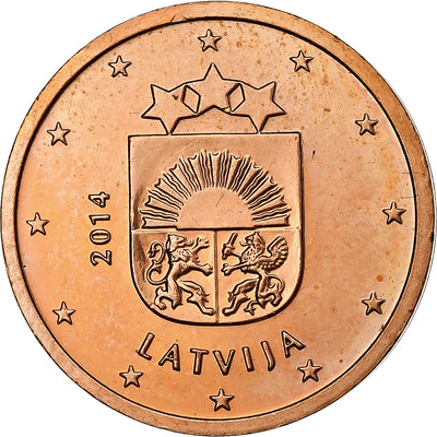 Łotwa, 
            
               2 Centimes, 
            
               2014